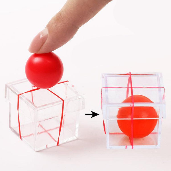 Bandit Ball Penetrate Thru Transparent Box Magic Tricks - Xfunjoin