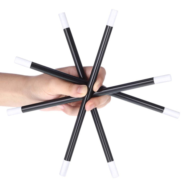 Black and White Plastic Automatic Rising Magic Wand - Xfunjoin