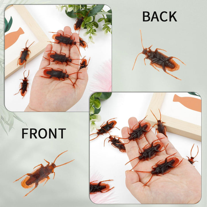 Fake Roaches, Prank Fake Cockroaches, Realistic Fake Cockroaches - Xfunjoin