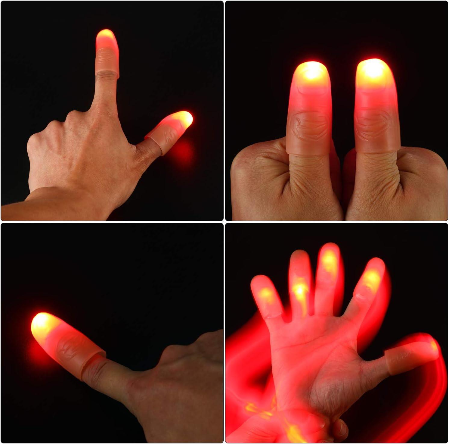 LED Light Up Thumb Tips – Lv2 Stage Magic Props – Xfunjoin
