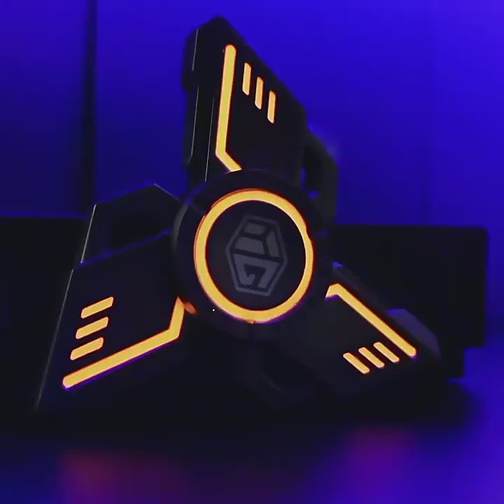 Glow Metal Fidget Spinner demonstration; configurations and colors shown may differ from the selected option.
