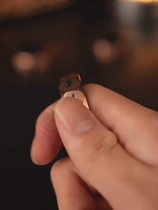 D12 Numbered Fidget Ring supplier demonstration; configurations vary by selected option.